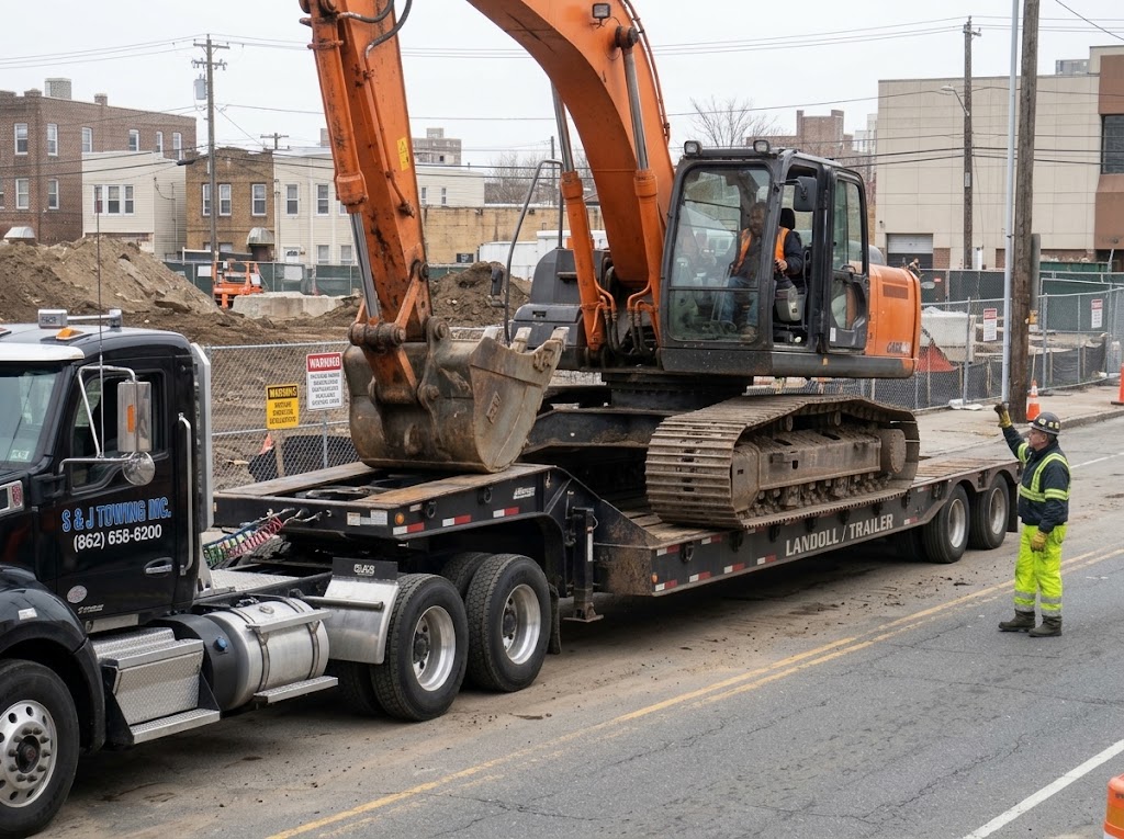 S & J Towing Construction Equipment Towing and Hauling in New Jersey