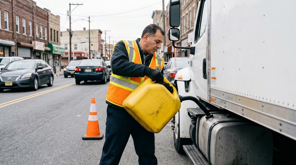 Commercial vehicle and diesel delivery roadside help in New Jersey