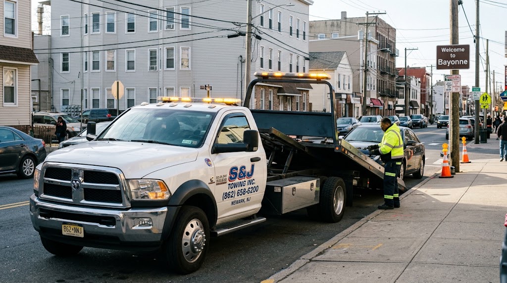 S & J Towing Flatbed Tow Truck Service in New Jersey