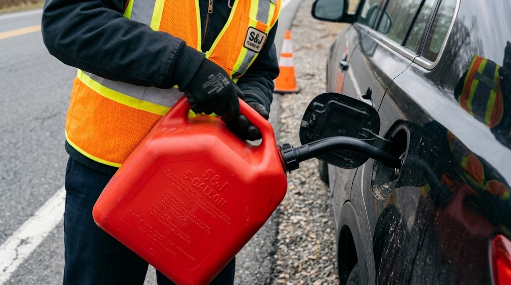 Roadside gasoline transfer and top-off in New Jersey