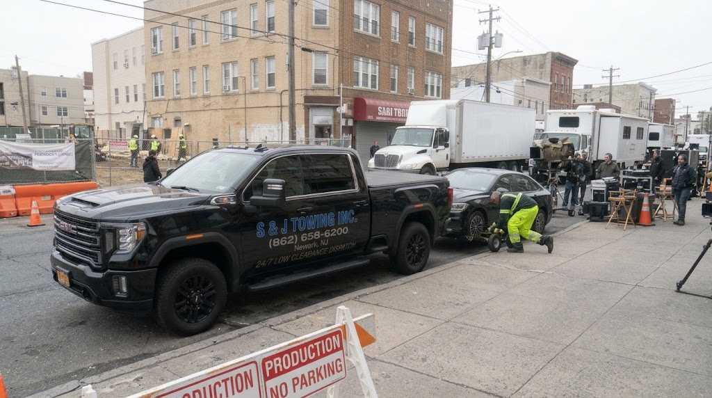 Clearing vehicles for film and TV production crew in New Jersey
